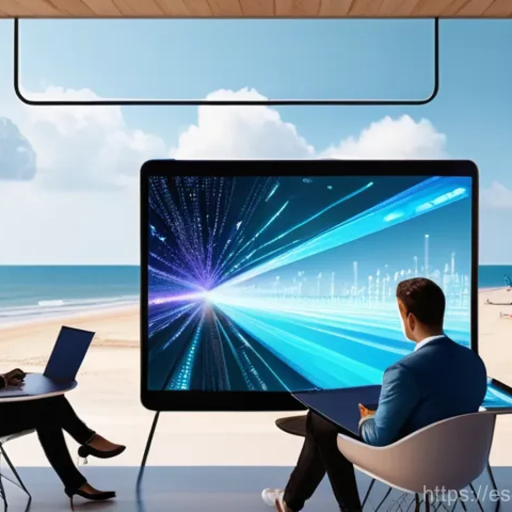 클라우드 컴퓨팅 입문자를 위한 공부 로드맵 - **Prompt:** A vibrant, futuristic illustration depicting the concept of "The Infinite Cloud Library....